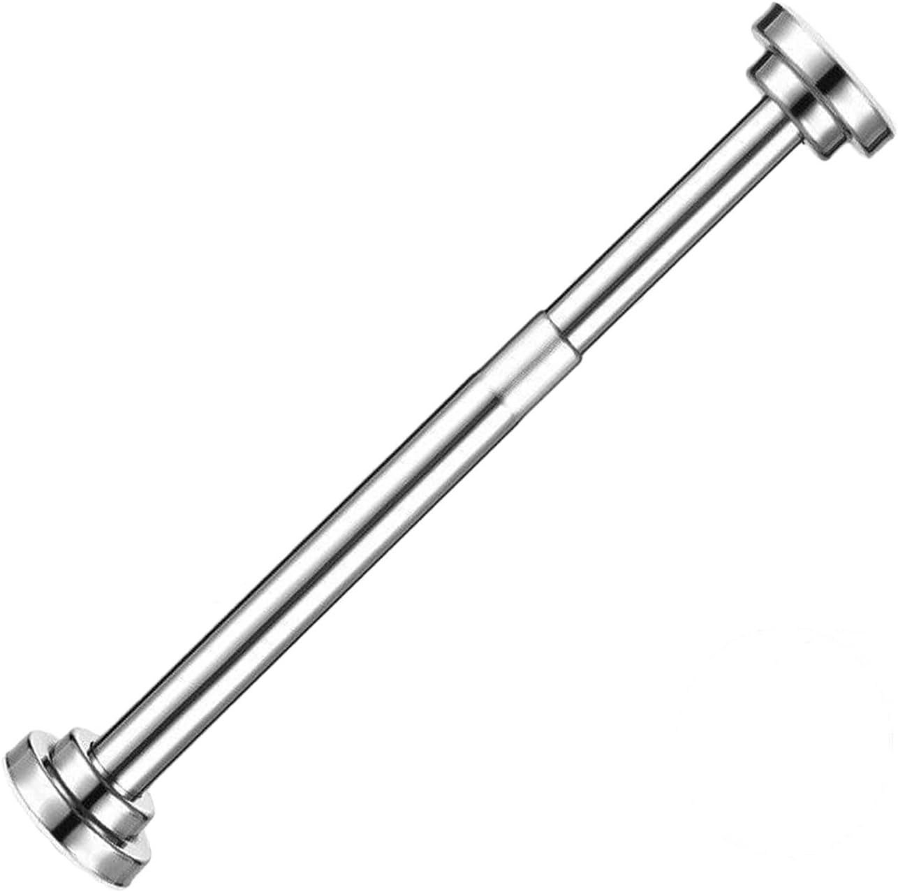 Wäscheständer, Gardinenstange Mit Edelstahlfeder, Verstellbar Von 15,7" Bis 27,6", Kurze, Ausziehbare Gardinenstange Mit Federspannung Für Kleiderschränke