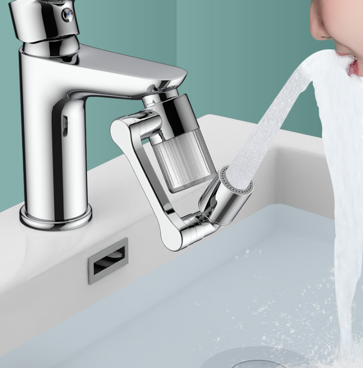 Drehbarer Wasserhahnaufsatz Für Spülbecken, Luftsprudler, 2-modus-wasserhahnaufsatz, 360-grad-drehbrause Für Küche Und Bad