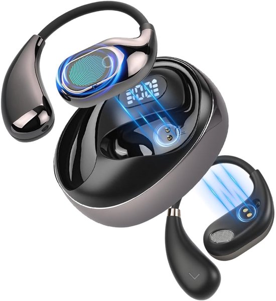 Ohrhörer Mit Echtzeitübersetzung, Offenes Design, Bluetooth 5.4, 144 Sprachen, 25 Stunden Akkulaufzeit, Ideal Für Reisen Und Geschäftsreisen