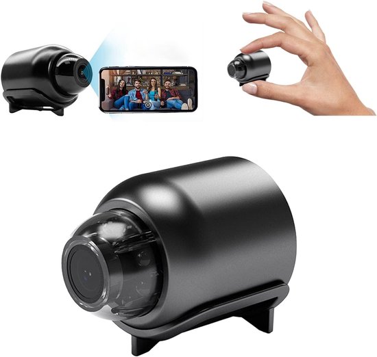 1080p Hd Mini-wlan-kamera – Mit Nachtsicht, Bewegungserkennung, Fernüberwachung, 160°-weitwinkelobjektiv, Mikromonitor, Kleine Kamera Für Babys