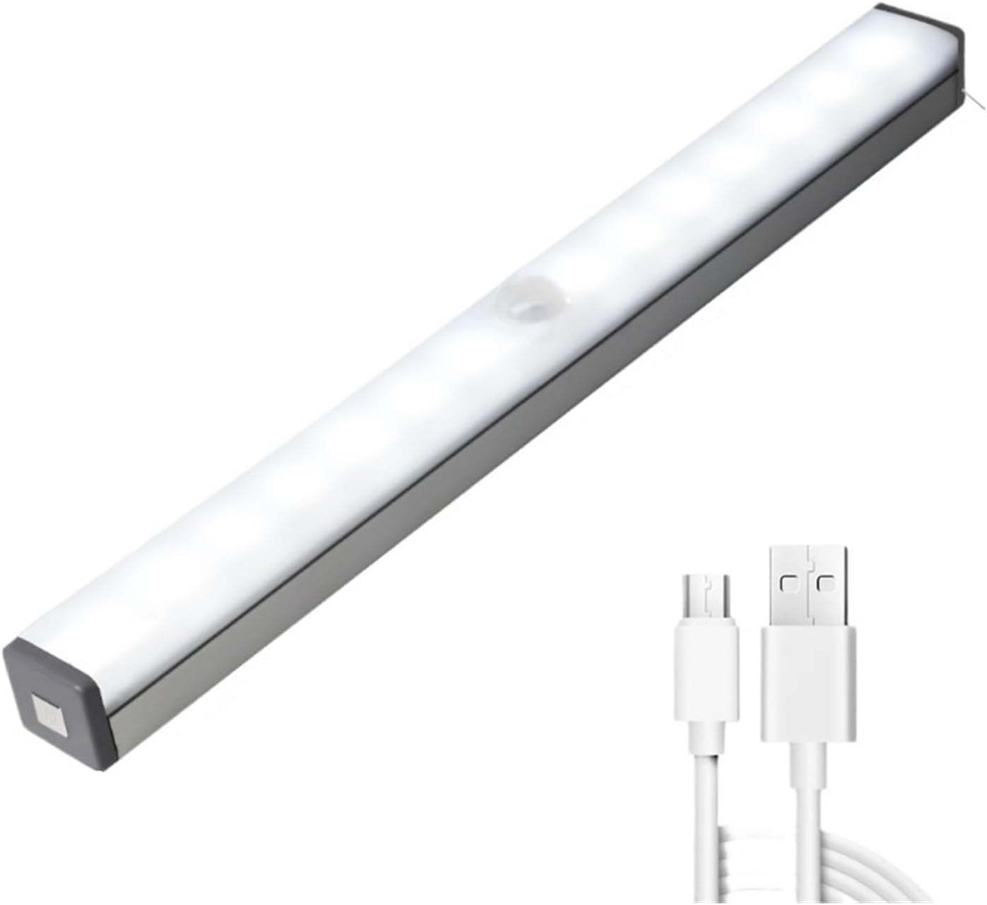 Led-bewegungsmelderleuchten – 20 Leds, Kabellose Unterbaubeleuchtung – Integrierter Akku – Magnetisch Und Selbstklebend – Für Küche Und Treppen