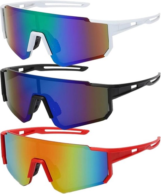 3er-pack – 14,5 X 12,3 X 5,4 Cm – Winddichte Bergsportbrille – Uv-schutz – Schützend – Für Radfahren Und Andere Outdoor-aktivitäten – Unisex