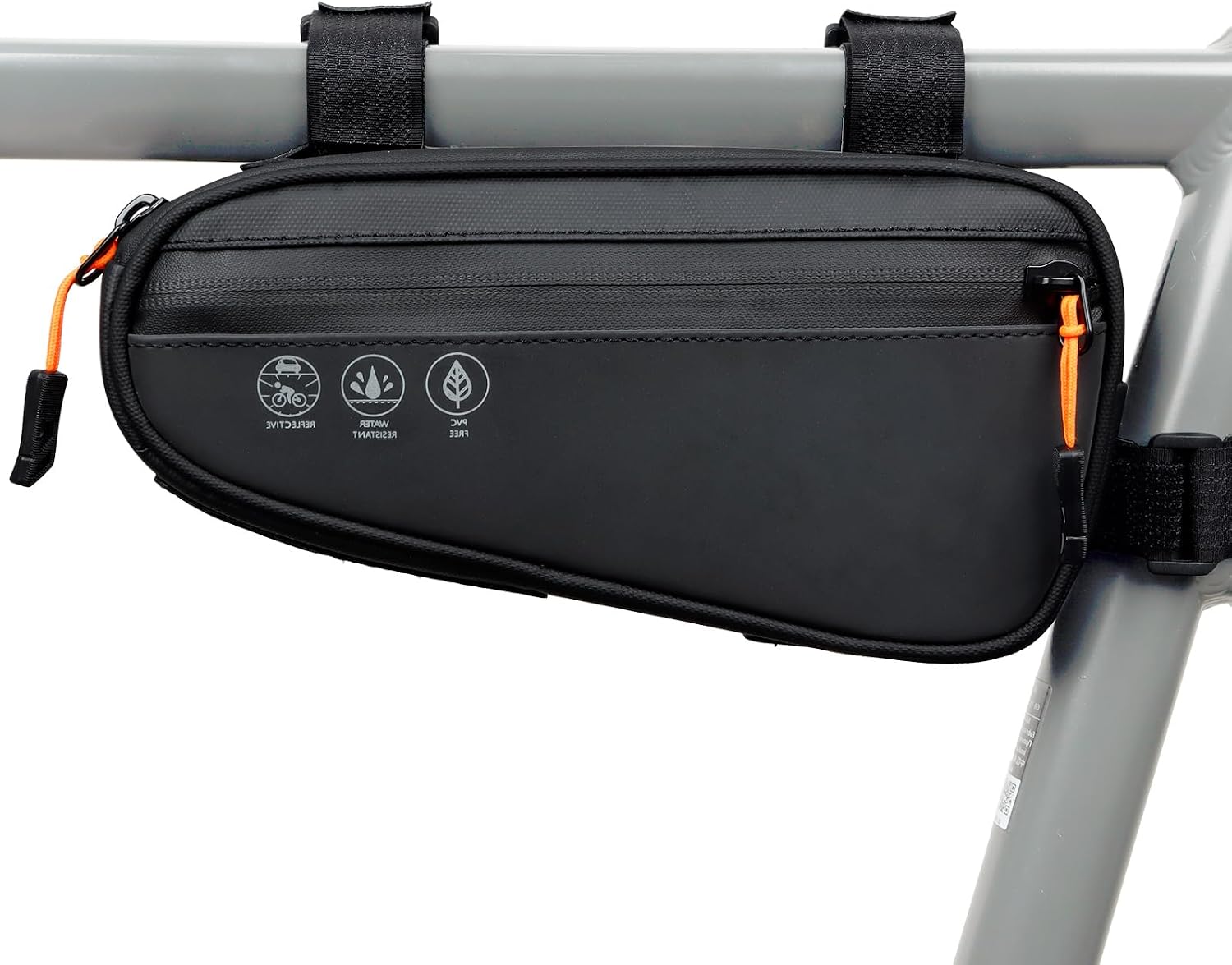 Dreieckige Fahrradtasche – Fahrradaufbewahrungstasche Mit 2 Seitentaschen – 3-in-1-oberrohrtasche – Wasserdichtes Fahrradwerkzeugset – Mountainbikes Und Rennräder