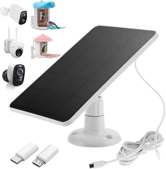 Wetterfestes 4w 5v Wand-solarpanel Mit 300cm Kabel Für Kameras