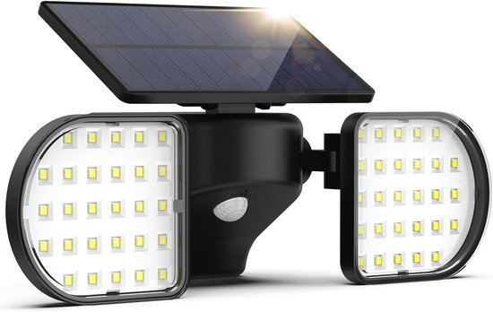 Solarbetriebene Außenleuchte, 56 Led-lampen Mit Bewegungssensor, 2200mah Batterie, Ip65 Wasserdicht [klasse A].