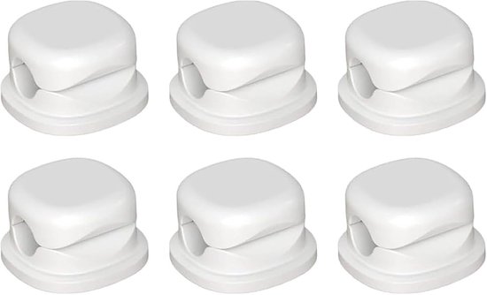 6er-set Federbelastete Kabelclips, Kabel- Und Schreibtischorganizer, Für Usb/hdmi/wand/computer/auto/büro/zuhause, 7 Mm