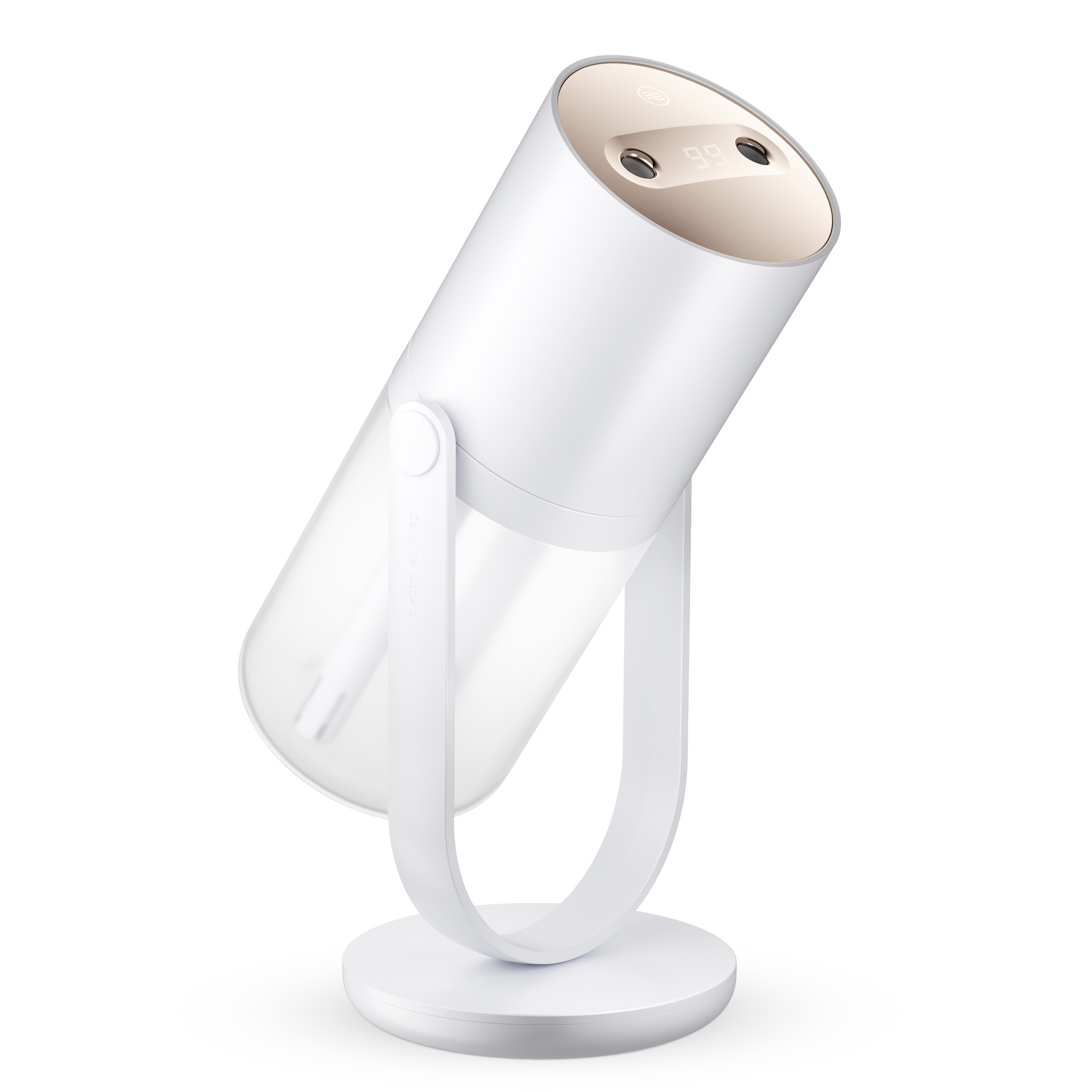 Luftbefeuchter, 450 Ml, Kabellos, Mit 90° Drehbarer Düse Für Gesicht, Pflanzen, Zuhause, Schlafzimmer, Büro, Wiederaufladbar, Leise (28 Db).