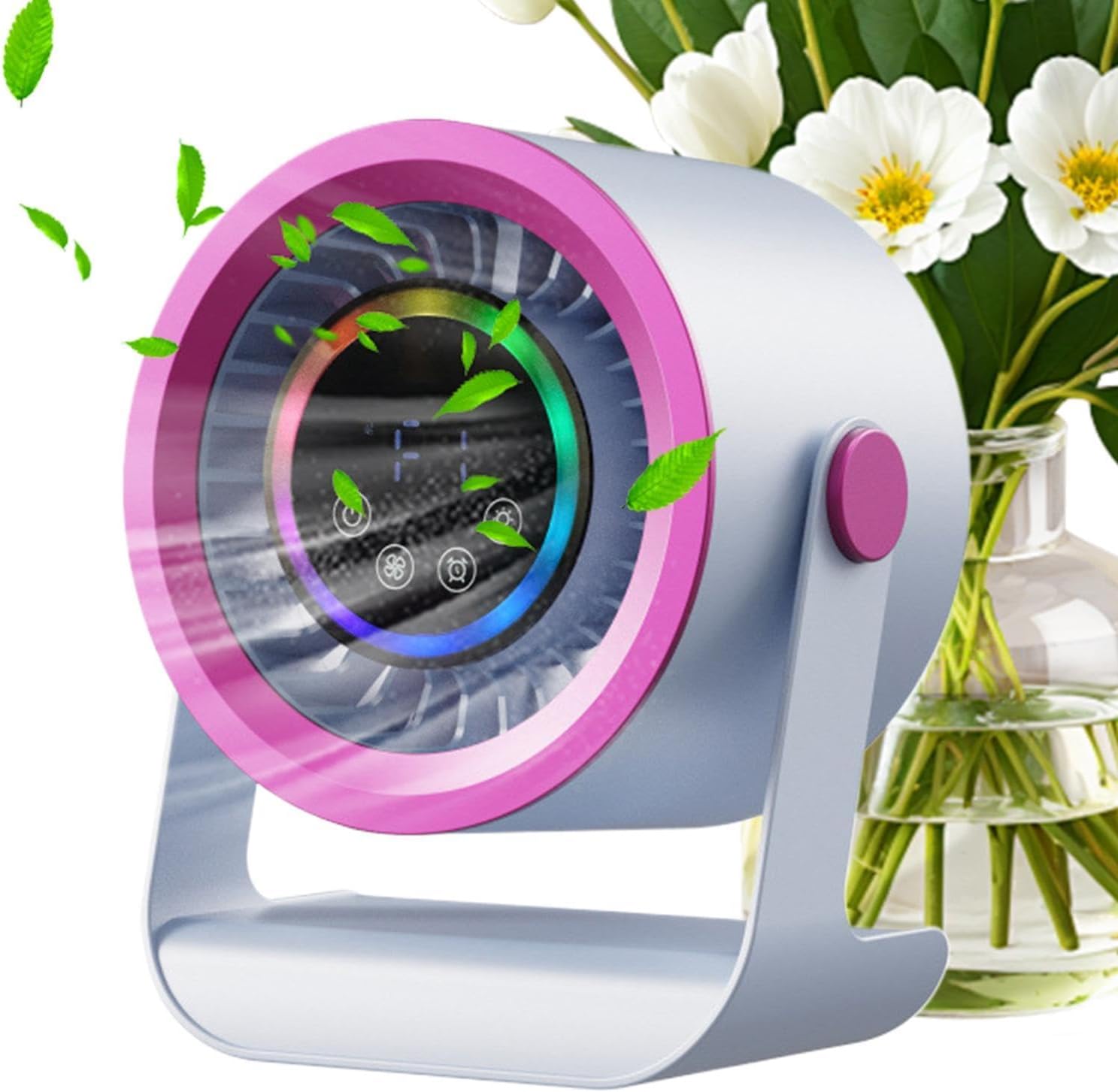 Tischventilator – 3 Geschwindigkeitsstufen, Led-anzeige, Wiederaufladbar, Wandmontierbar, Kompakter Und Leiser Tischventilator Für Zuhause, Schlafzimmer, Büro, Reisen, Outdoor Und Camping.