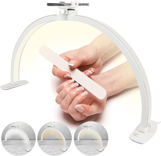 38w Professionelle Halbmond-wimpernverlängerungs-led-lampe Mit Automatischer Intensitätsregelung