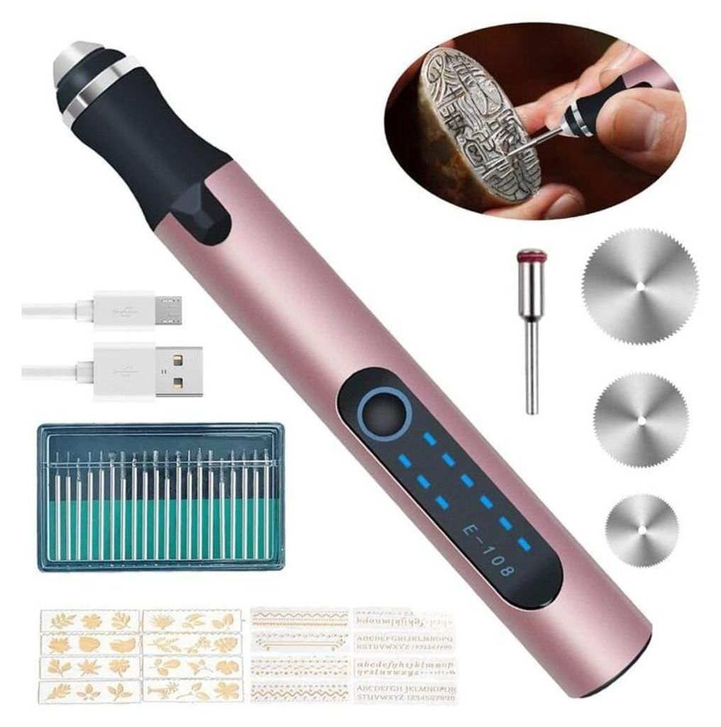 Elektrischer Schnitzstift, Schnitzwerkzeug, Mini-schnitzstift Mit Batteriebetrieb, Multifunktionaler Schnitzstift, Diy-rotationswerkzeug