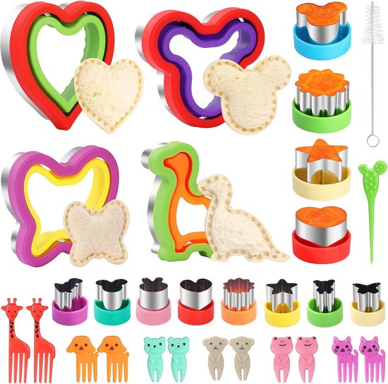 30-teiliges Kinder-lunch-sandwich-set Mit Ausstecher, Sparschäler Und Gemüseform