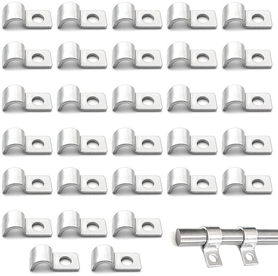 Einloch-klemme – 30 Stück – Größe 2xl – Für 8 Mm Dicke Rohre – Klemme Für Instrumentenschläuche/kabel/luftschläuche – Befestigungselement