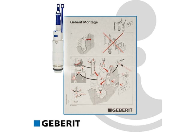 Zubehör - Umbausatz, für 2-Mengen-Spülung, für Unterputzspülkasten 240.515.00.1 - Geberit