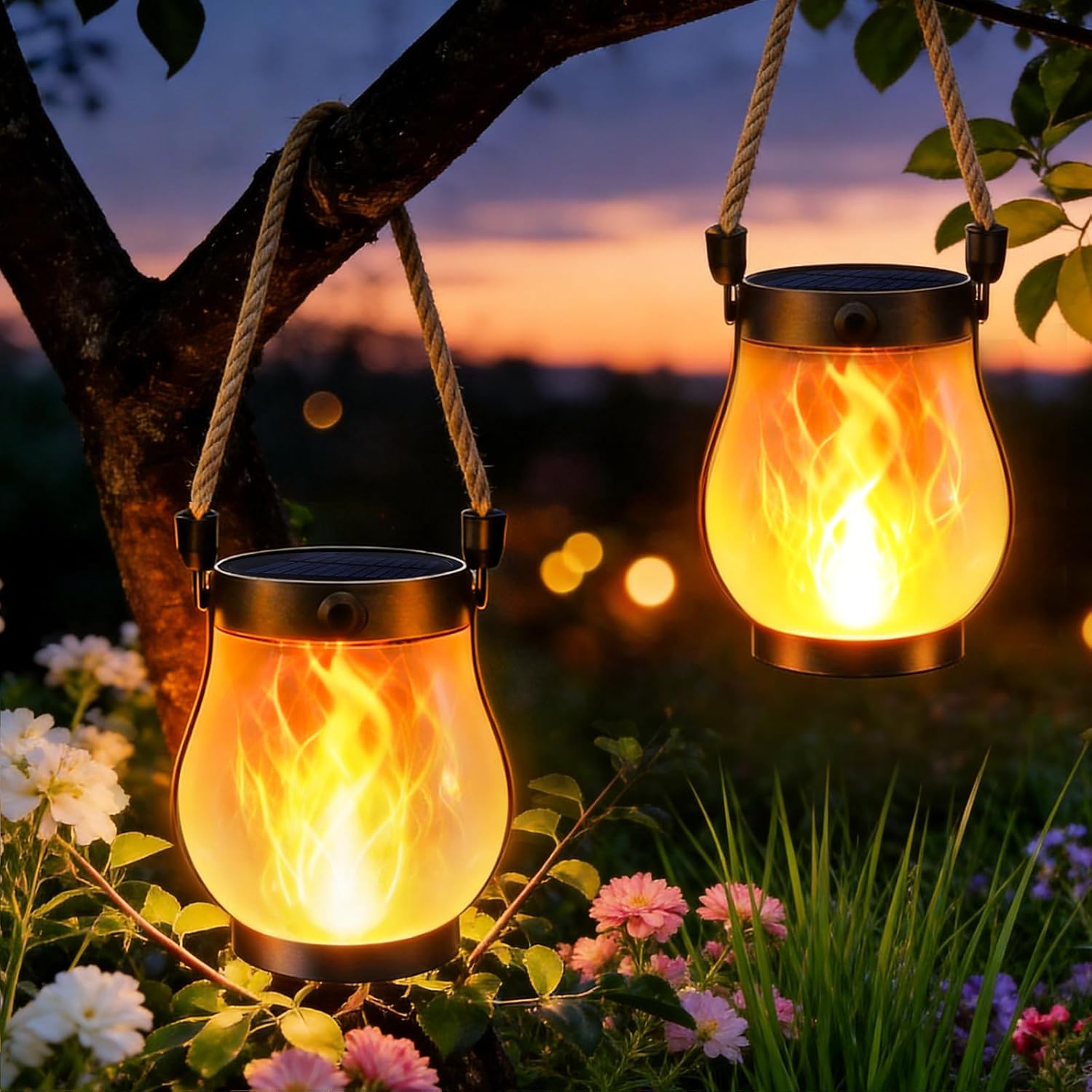 Wasserdichte Solar-gartenlaternen Für Den Außenbereich: Für Frauen, Terrasse, Bunte, Sonnenblumenförmige Solar-gartenlaterne