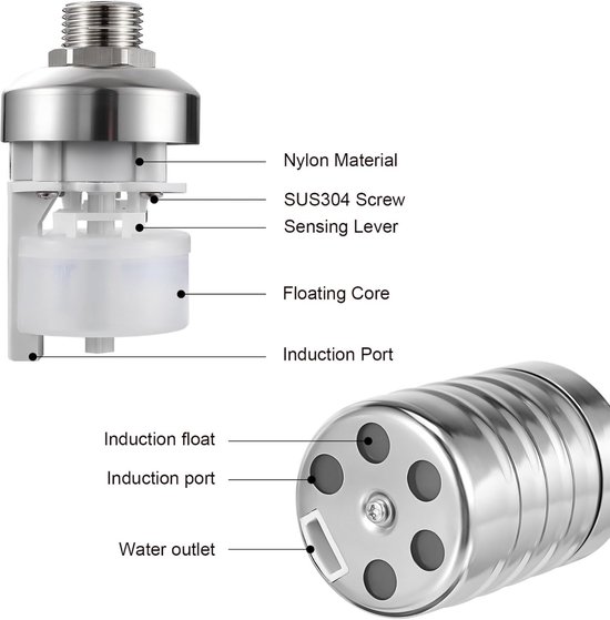 Automatisches Schwimmerkugel-steuerventil Für Wassertanks Aus Edelstahl (1/2"-einlass)