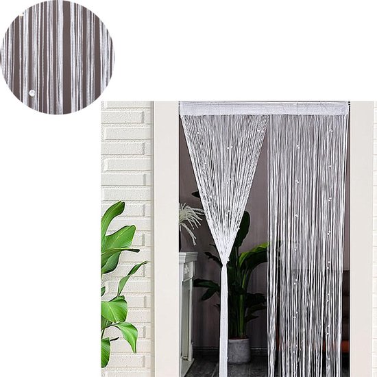 100 X 200 Cm Quasten- Und Perlen-insektenschutz-tür- Und Fenstervorhang