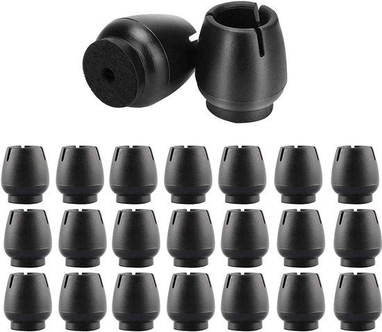 32 Stück Gummifüße Für Stuhlbeine Mit Filzgleitern, Kratzfeste Und Rutschfeste Tisch- Und Möbelfüße Für 12-16 Mm Beine