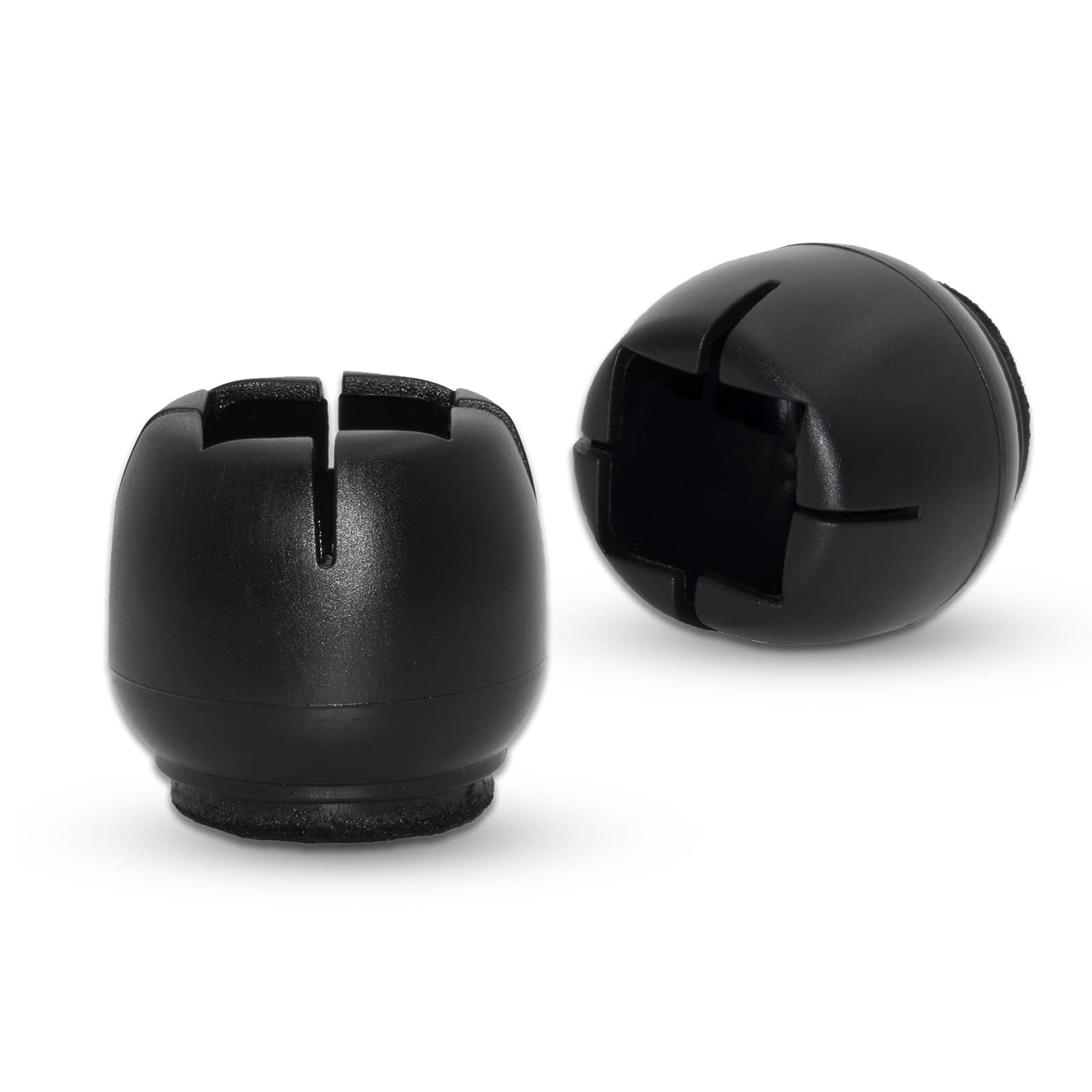 16er-packung Schwarze, Flexible Pvc-stuhlbeinüberzüge Mit Filzgleitern Für Hartholzböden (1-3/4 Bis 2 Zoll)