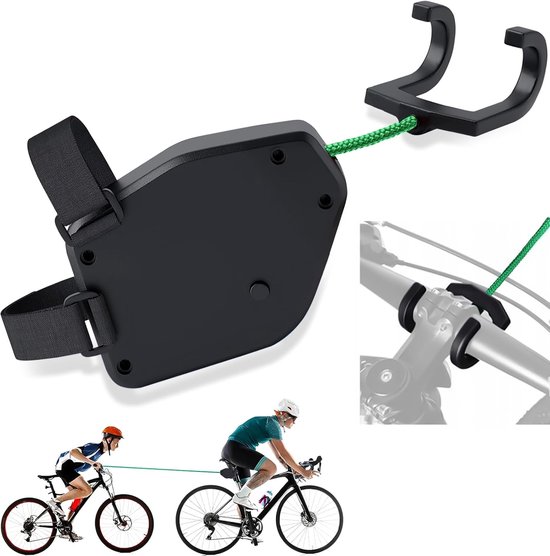 Fahrradleine Für Kinder, 2,5 Meter, Schwarz, Robust Und Leicht, Geeignet Für Mountainbikes, E-bikes Und Normale Fahrräder.