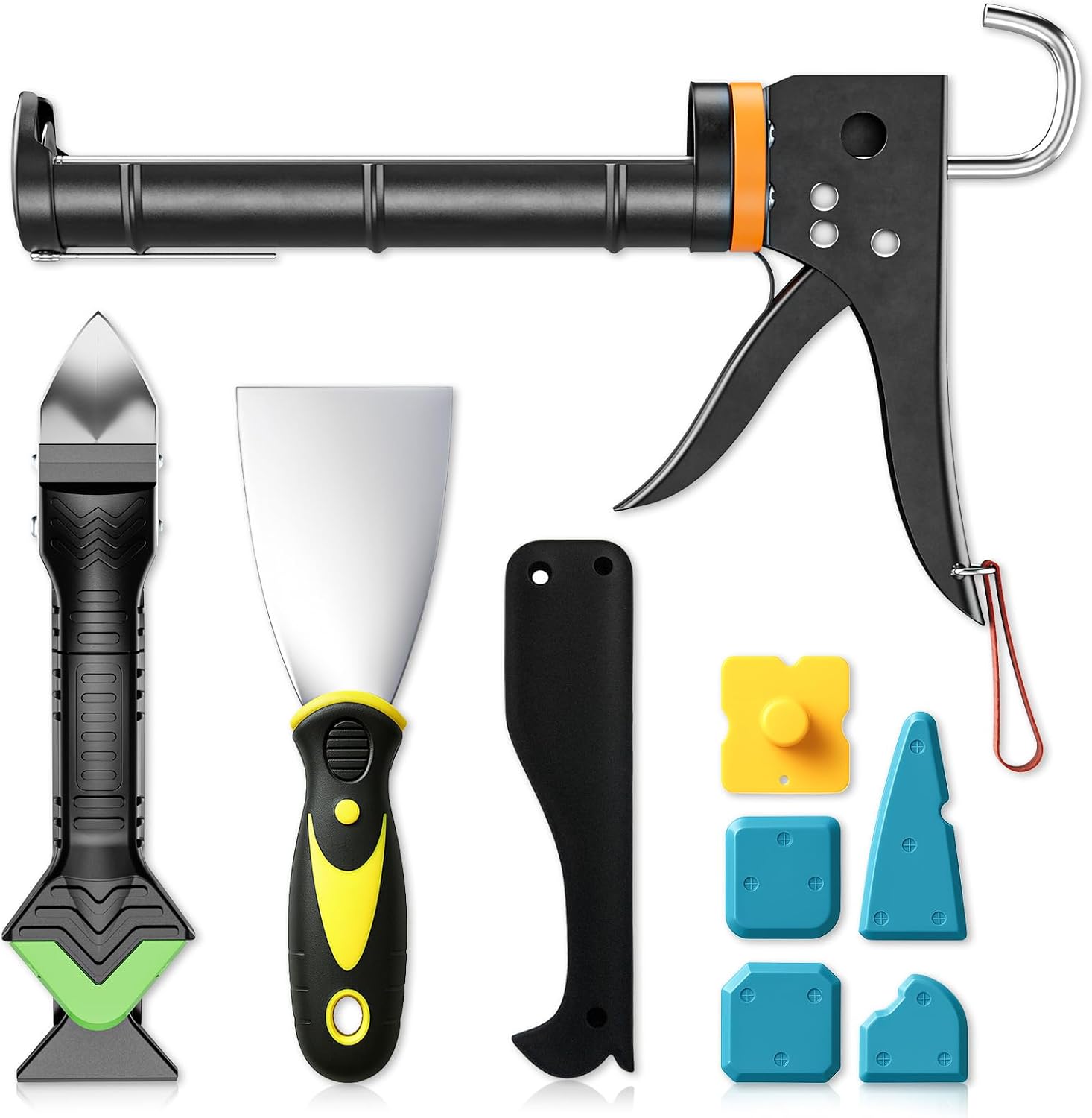 Professionelles Fugenpistolen-set Mit Entfernungswerkzeug Und Spachtel – 5-in-1-fugenset Für Badezimmer
