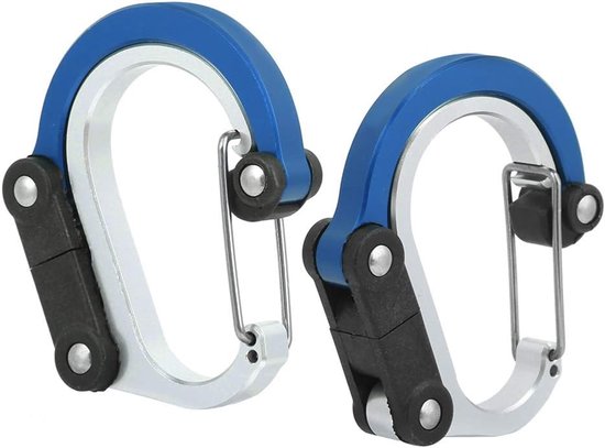 2-teiliges Schnellverschluss-karabiner-set Aus Aluminiumlegierung Für Den Outdoor-bereich