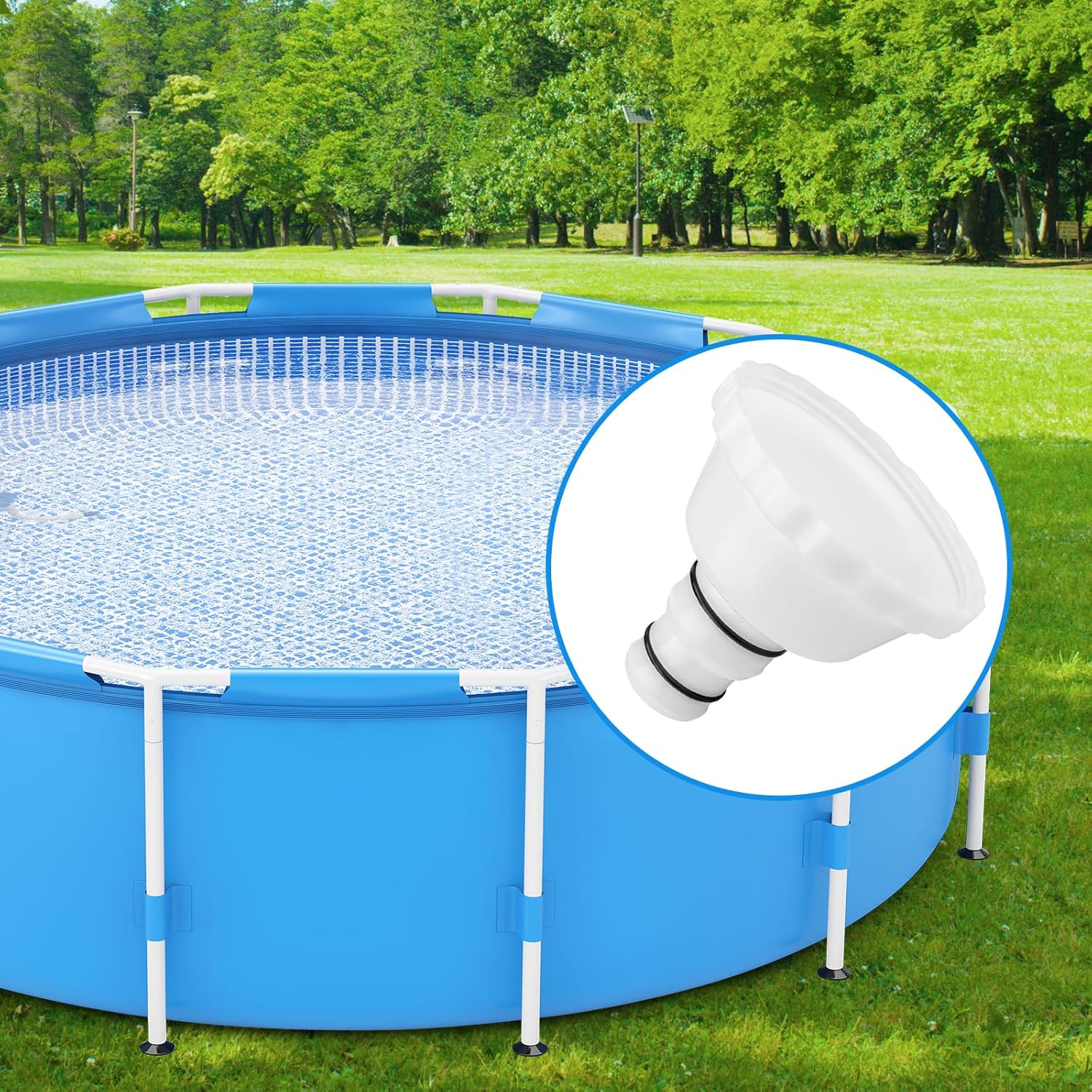 Dieser Pool-staubsauger-adapter Ist Für Rp/rx-staubsauger Und Pooloberflächen Mit Sommerwellen Geeignet Und Unterstützt Sowohl 3,8-cm- Als Auch 3,2-cm-schlauchanschlüsse.
