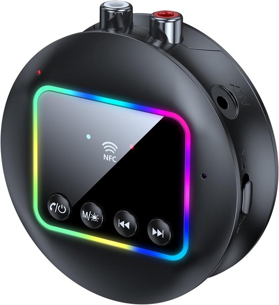 Bluetooth 5.4-empfänger Für Hi-fi-anlagen, Nfc-audioadapter Mit Cinch- Und 3,5-mm-klinkenanschluss, 2-in-1-sender/empfänger Für Heimstereoanlage, Lautsprecher, Auto Und Fernseher