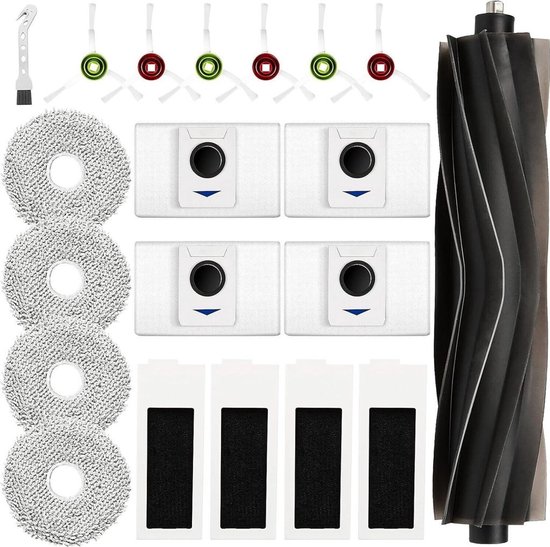 20-teiliges Zubehörset Für Ecovacs Deebot T20 Omni/t20e Omni, Haupt-/seitenbürsten, Staubbeutel, Wischmopps, Filter