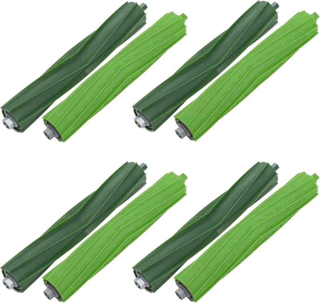 4-teiliges Ersatzwalzenbürsten-set Für Irobot E/i/j Serie, Bürstenzubehör Für Roomba I7 J7 E7 Saugroboter, 8 Gummibürstenköpfe.