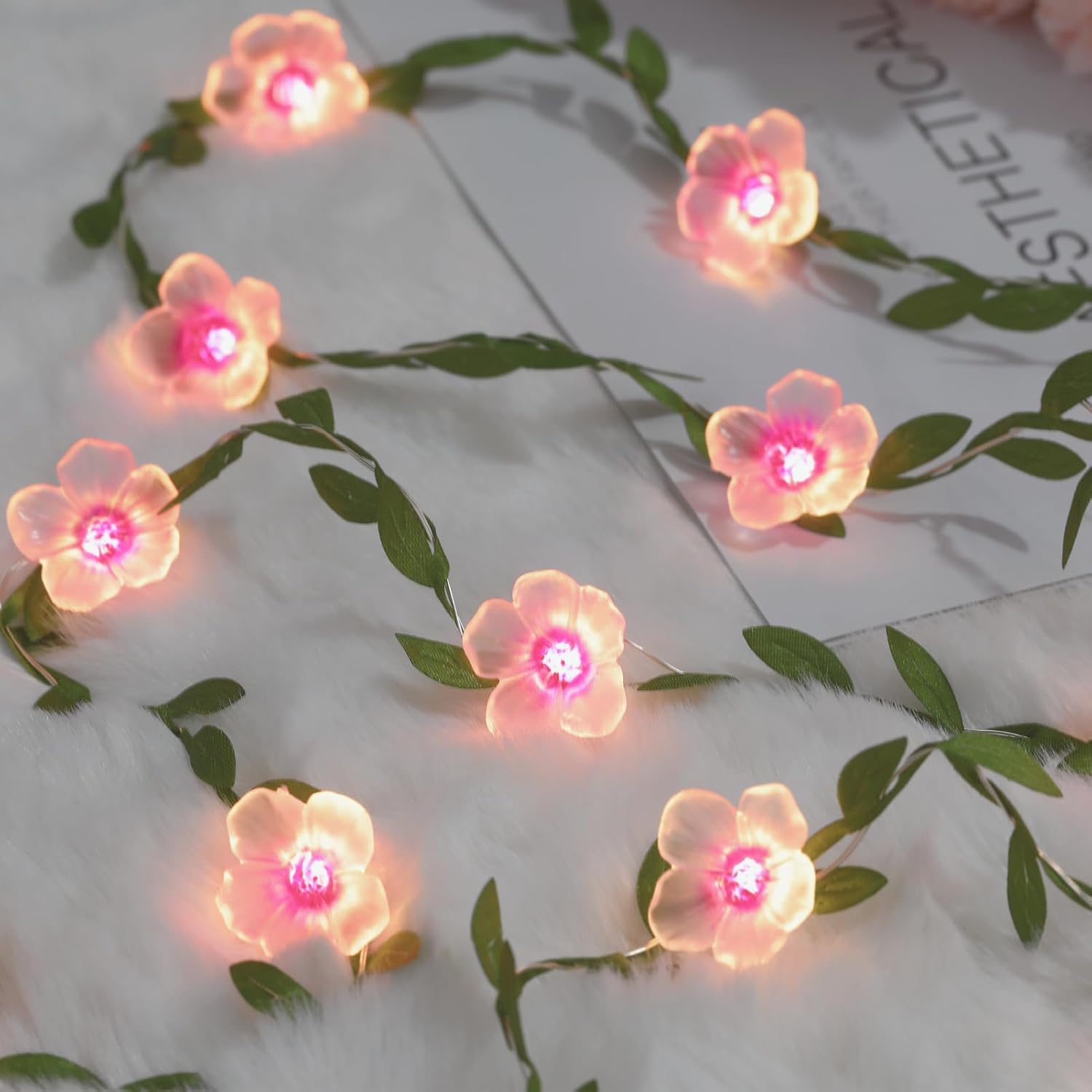 Kirschblüten-wisteria-lampe, 3 M, 30 Mm, Solar-gartenlampe, Dekorative Lampe Mit Fernbedienung, Geschenk Für Abschlussfeiern, Schlafzimmer, Hochzeiten, Geburtstage Und Partys