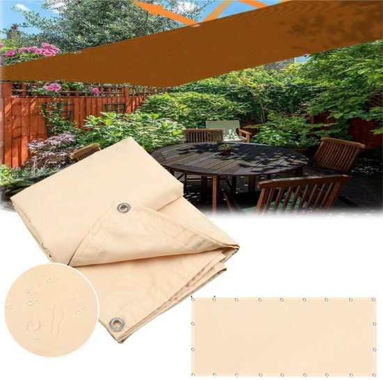 Rechteckiges, Wasserdichtes Sonnensegel – 95 % Uv-schutz – Sonnenschutz Für Den Außenbereich – Wasserdichtes Segel – Für Terrassen, Balkone Und Gärten – 2 X 5 Meter
