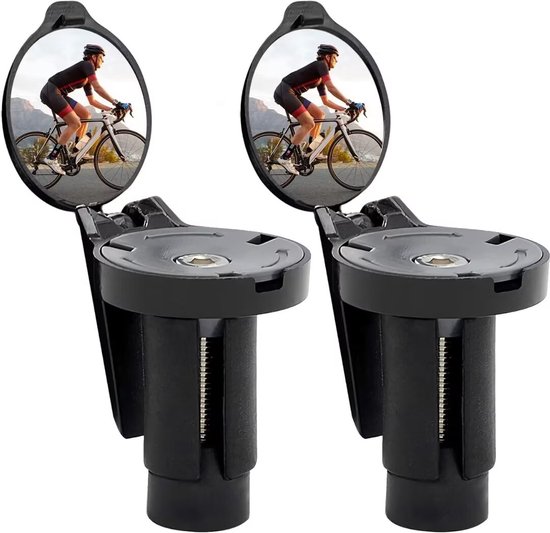 2-teiliges Set Verstellbarer, Konvexer Universal-rückspiegel Für Fahrräder Und Elektroroller (360°).