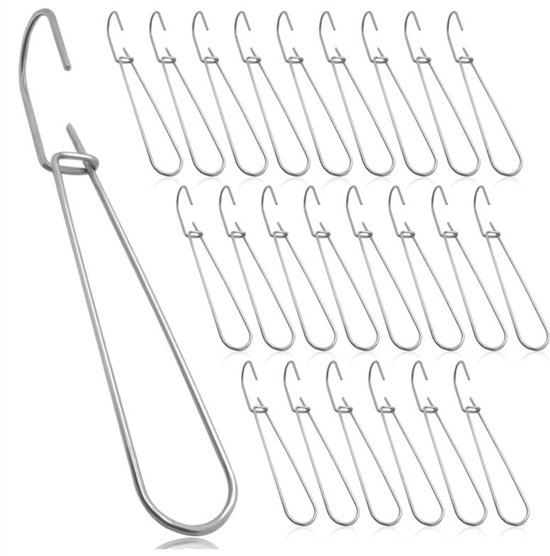 Gemusterte Haken – 24er-pack – Hängehaken – Metallhaken Mit Muster, 18,5 Cm – Haken Zur Aufbewahrung Von Papier Mit Nähmuster