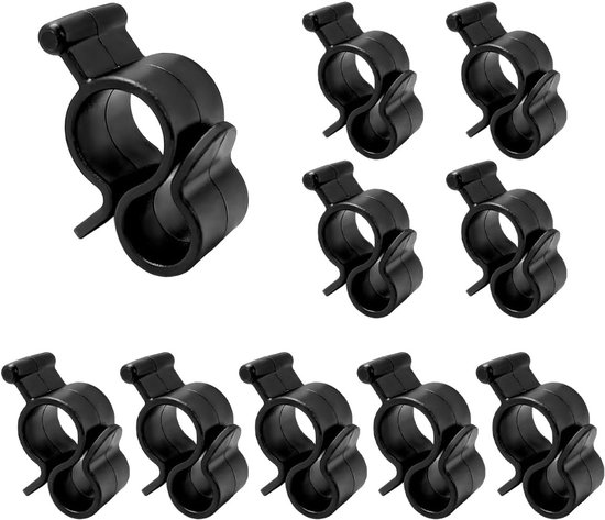 10-teiliges Set Aus S-förmigen Kunststoff-rollnut-seilbeleuchtungsclips Für Wohnmobil-markisen