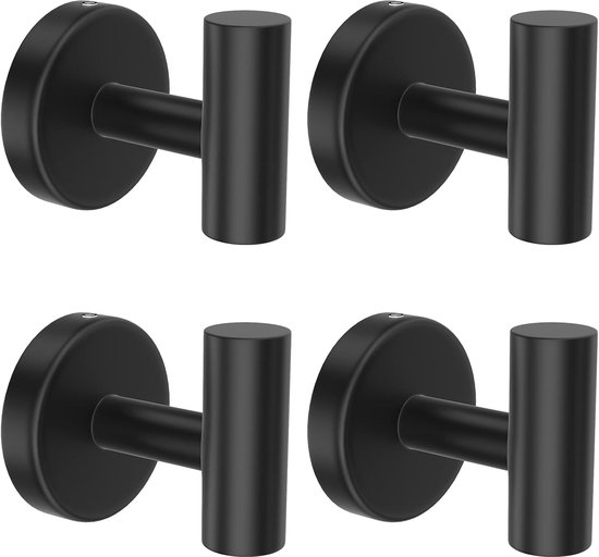 Haken - 4 Stück - Hängehaken - Haken - Kleiderhaken - Edelstahl - Schlüsselhaken - Saugnapfhaken - Haken - Handtuchhalter - Wandhaken - Wandhaken
