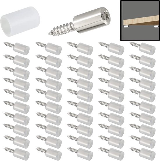 50 Stück 7,5 X 25 Mm Silberne Metall-kreuzschlitz-selbstschneidschrauben Für Regalträger