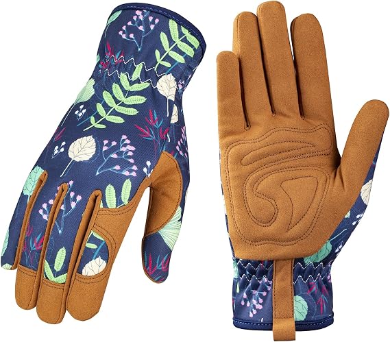 Gartenhandschuhe Aus Leder Für Damen – Arbeitshandschuhe, Geeignet Zum Jäten, Graben, Pflanzen, Harken Und Beschneiden