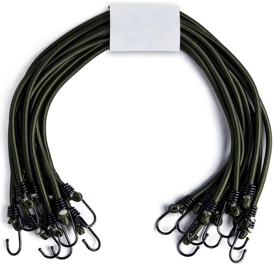 45 Cm Lange Gurte – 10er-pack – Mit Spannhaken – Elastische Kordeln Mit Haken – Tragbar – Für Gepäck, Dachgepäckträger & Camping – Hohe Uv-beständigkeit