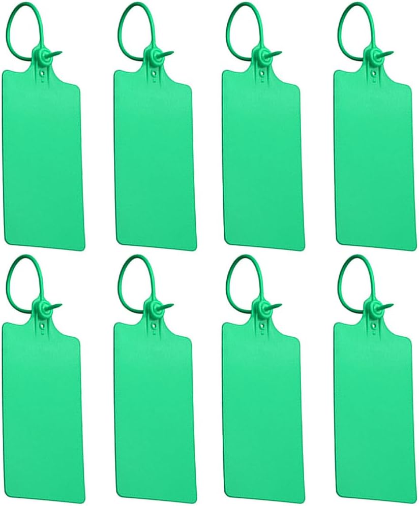 Wasserfeste Versandetiketten Aus Kunststoff, 100 Stück, Grüne Sicherheitsetiketten, Beschreibbar, Blanko, Zum Beschriften Und Kennzeichnen, 250 Mm Länge