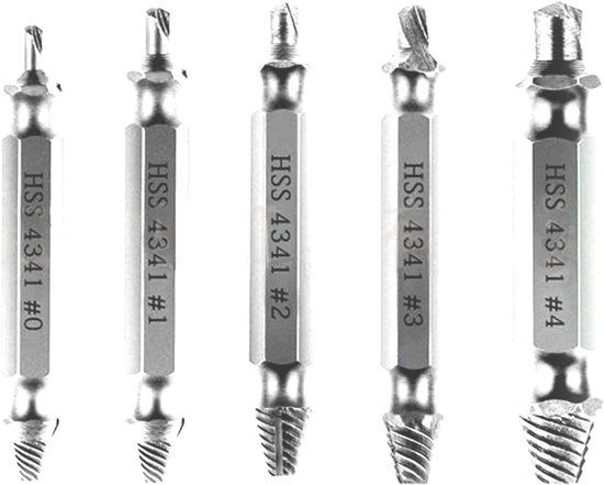 5-teiliges Set Aus Hss-schraubenausdrehern Und Bolzenentfernern (51 Mm).