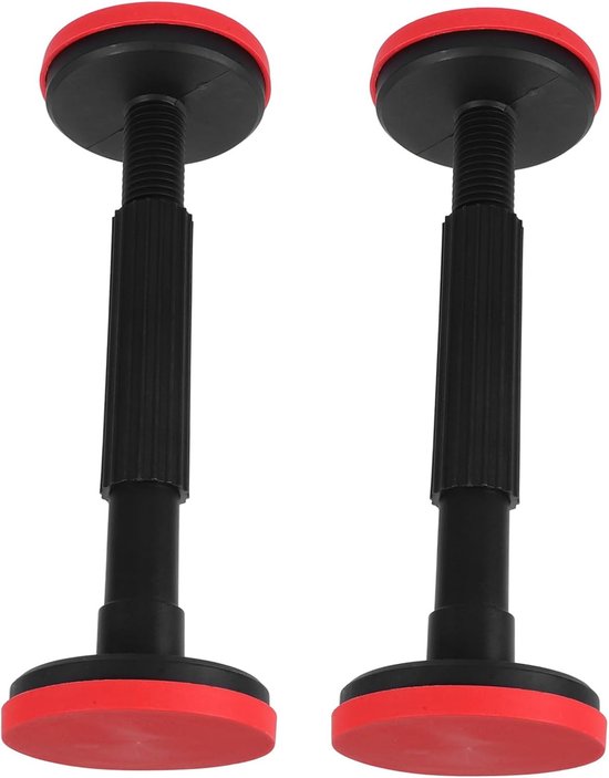 2er-pack Verstellbare Pp-möbelfüße – Schrank- Und Schubladenhöhe 18–43 Cm – Schwarz