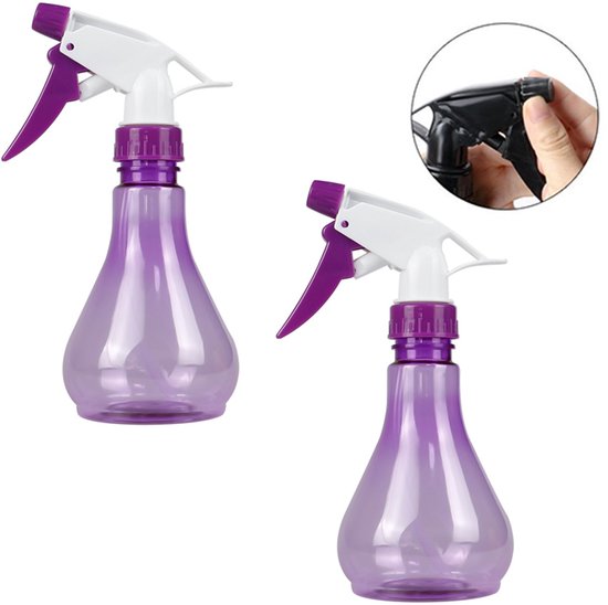2-teiliges Transparentes Drucksprühgerät – Gießkanne Für Haus Und Garten – Für Zuhause, Balkon, Topfpflanzen, Gartenarbeit – Lila