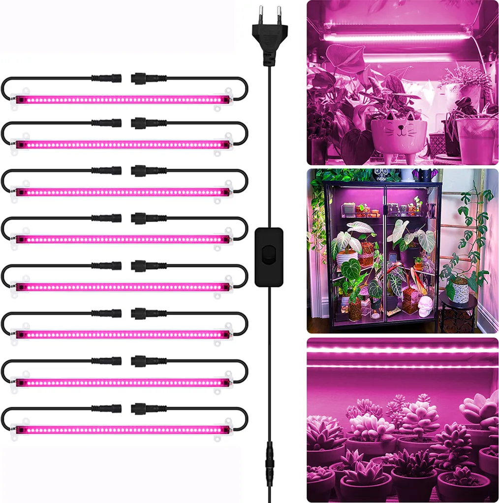 Led-pflanzenleuchten Mit Vollspektrum – 8er-pack