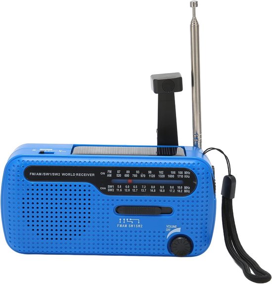 Notradio, 1200-mah-solargenerator, Am/fm/wetter, Sos
