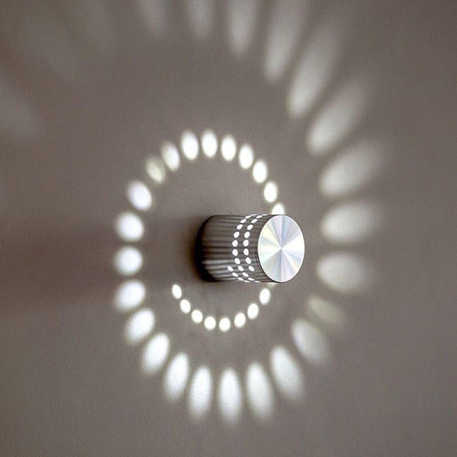 Moderne Led-wandleuchte Für Den Innenbereich, 3 W Kaltweißes Licht, Dekorative Aluminium-wandleuchte, Ambientebeleuchtung Für Kinderzimmer.
