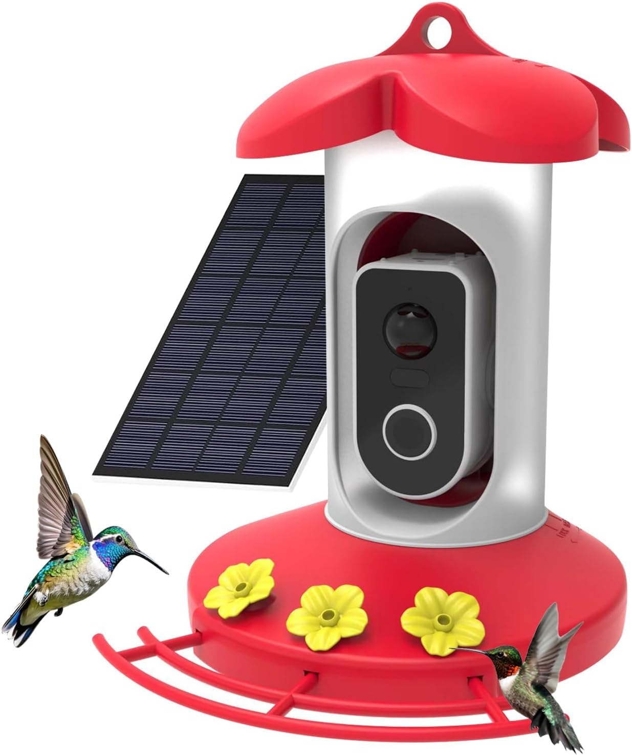 Automatische Videoaufzeichnung Von Vögeln, Intelligenter Kolibri-futterspender Mit 4g-kamera, Solarbetrieben, Mit Ki-gestützter Vogelerkennung, Kolibri-futterspender Mit