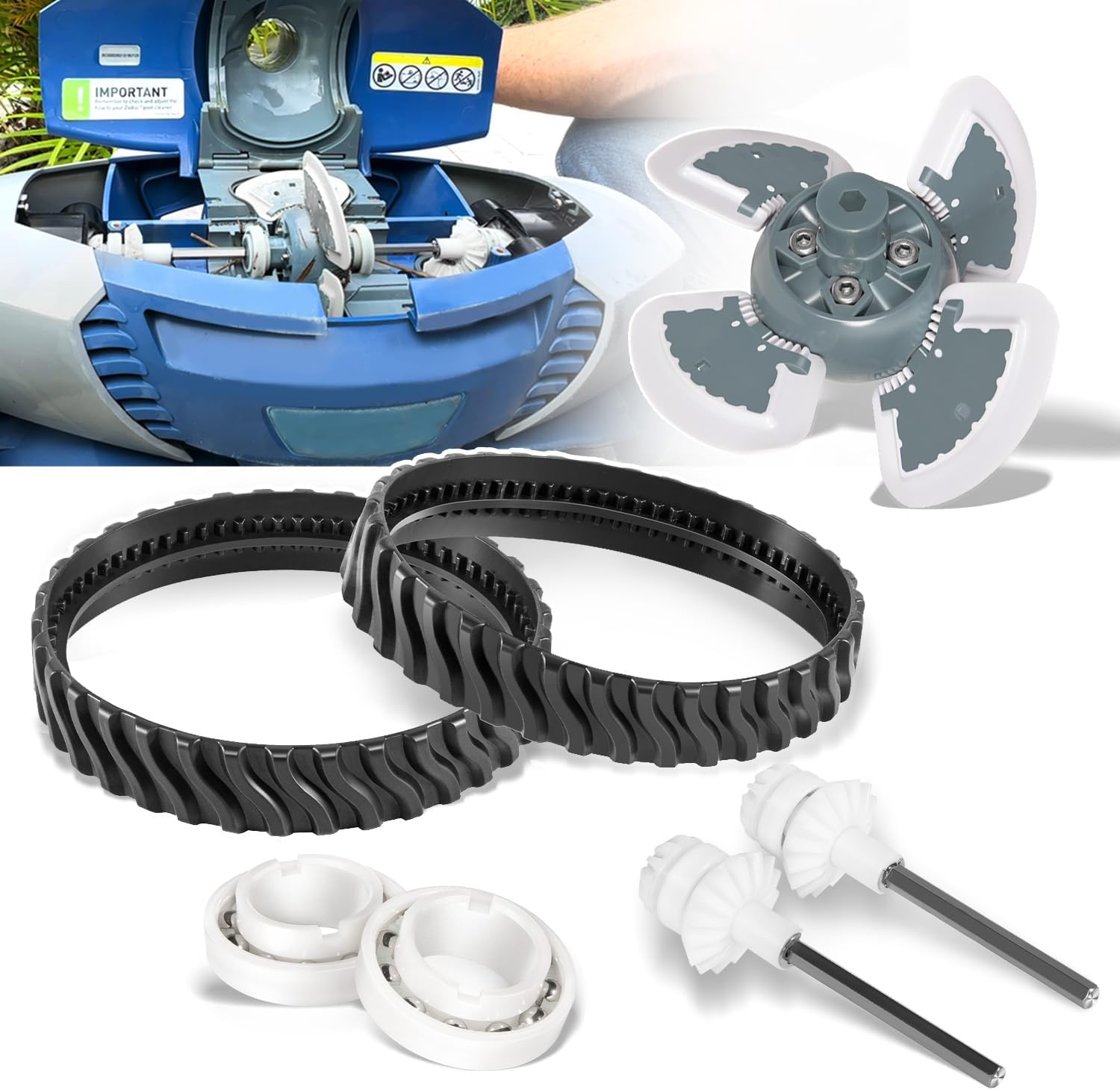 Ersatzteile Und Zubehör Für Poolreiniger, Zodiac Baracuda Mx6 Mx8 Mx6el Mx8el, Einstellset Mit R0524900, R0526100, R0527000, R0525100