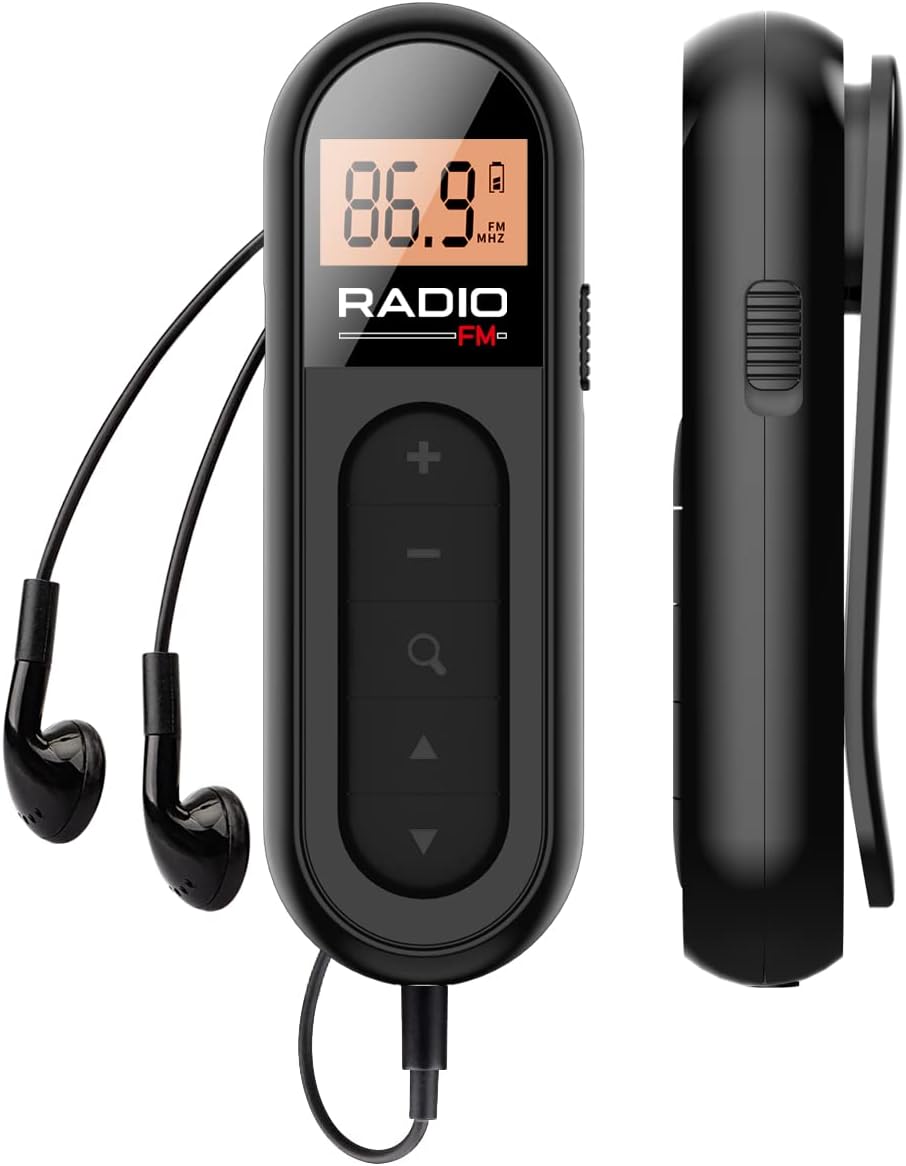 Fm-radio – Wiederaufladbares, Tragbares Transistorradio Mit Bestem Empfang – Digitale Lcd-anzeige Mit Hintergrundbeleuchtung – Stereoklang