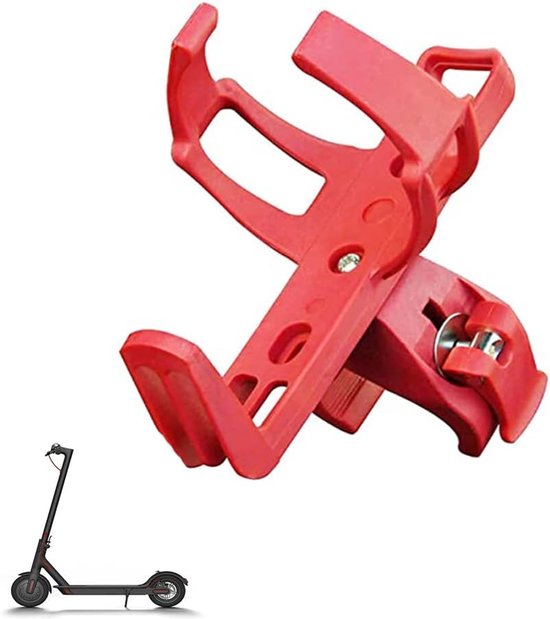 Universeller, Schwenkbarer Fahrradbecherhalter Mit Schnellverschluss, Rutschfest, Für Fahrräder, E-bikes, Roller, Mountainbikes/rennräder Und Kinderwagen – Rot