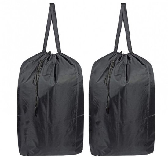 Wäschesortierer/wäschekorb, Schwarz, Faltbar, Inklusive 2 Waschbaren Reise-wäschebeuteln, Robust, Groß Genug Für 3 Ladungen, Schwarz, 61 Cm